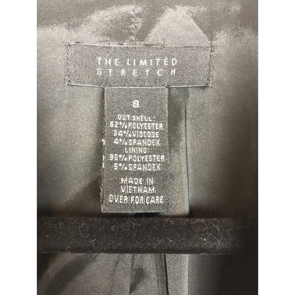 The Limited Size 8 Blazer Womens Two Button Black Suit Jacket Blazer - Picture 3 of 6